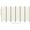 vidaXL 6 pezzi divisori per ambienti bianco crema 300x180 Anteprima dell’immagine prodotto 7