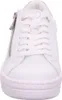 A front view of a white sneaker with laces and a zipper. Náhľad obrázku produktu