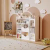 Scaffale per bambini bianco per giocattoli, libri e Anteprima dell’immagine prodotto 5