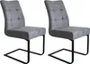 byLIVING 2er Set Schwingstuhl MARLEN XXL / Webstoff Produktbild-Vorschau 1