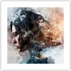 Poster - Poster ohne Rahmen - Frau Abstraktion - 40x40 cm - Produktbild-Vorschau 1