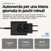 Motorola TurboPower 68W Wall Charger, 1m C-C cable, Black Podgląd zdjęcia produktu 8