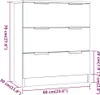 vidaXL Sideboard Weiß 60x30x70 cm Holzwerkstoff -  Produktbild-Vorschau 7