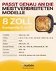 300 Stück Backpapier für Heißluftfritteuse, 20x20 cm Produktbild-Vorschau 4