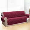 (4 Seater, Weinrot) Sofabezug Gesteppter dicker Produktbild-Vorschau 6