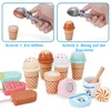 Comptoir de glace pour enfants en bois, accessoires de Voir les images du produit 7