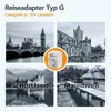 TESSAN 2 Stück Klappbarer Adapter 5 in 1 Reiseadapter UK Produktbild-Vorschau 4