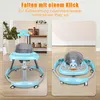 Klappbar Babywalker Lauflernhilfe mit Musik und Spieltisch Produktbild-Vorschau 8