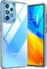A clear phone case is shown with a smartphone inside, displaying a time and date on its screen. Náhled obrázku produktu