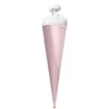 Bastel-Schultüte groß rosa - Punkte mit Glanz-Effekt 70 cm Produktbild-Vorschau 1