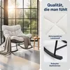 Papasan Schaukelsessel Outdoor mit dickem Kissen & Ottomane Produktbild-Vorschau 11
