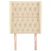 vidaXL Kopfteil mit Ohren Creme 83x23x118/128 cm Stoff -  Produktbild-Vorschau 4