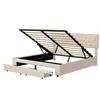 Cama con somier y estructura de boxspring, tapizada, de Vista previa de la imagen del producto 11