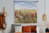 MuchoWow® Wandteppich Wandbehang Wolken - Blumen - Rot Produktbild-Vorschau 4