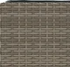 Letto rialzato a 2 scomparti Grigio 90x20x40 cm Poli rattan Anteprima dell’immagine prodotto 9