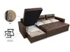 Ecksofa VARIUS Boston – mit Schlaffunktion, Kunstleder in Produktbild-Vorschau 6
