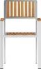 vidaXL Gartenstuhl 4 stk. Massives Teakholz und Edelstahl Produktbild-Vorschau 5
