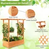 GOPLUS Hochbeet mit Rankgitter, Pflanzkasten mit Produktbild-Vorschau 4