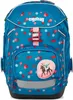 A blue backpack with a polka dot pattern and a unicorn patch. Anteprima dell’immagine prodotto