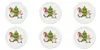 Excelsa Set Von 6 Panettone-Tellern Gnomo Friends Porzellan Produktbild-Vorschau 2