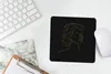 MuchoWow® Mauspad Mousepad Frau - Schwarz - Gold - Produktbild-Vorschau 5
