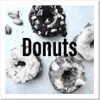 Leinwandbild schwarze und weiße donuts 30x30 cm Feeby grau Produktbild-Vorschau 3