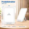 Tageslichtlampe 20000 Lux, LED Lichttherapielampe UV-frei Produktbild-Vorschau 7