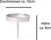 Novaliv 4x Kerzenpick Alu Flach 10 cm Produktbild-Vorschau 1
