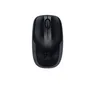 A black wireless computer mouse is shown from a top-down perspective against a white background. Produktbild-Vorschau