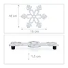 Relaxdays Topfuntersetzer Schneeflocke 2er Set, HBT: Produktbild-Vorschau 4