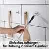 DEKAZIA® 8 Klebehaken Bad | Wandhaken Edelstahl gebürstet Produktbild-Vorschau 3