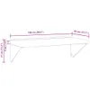Mensola a Muro 100x45x31 cm Argento in Acciaio Inossidabile Anteprima dell’immagine prodotto 10