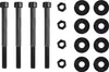 A set of bolts, nuts, and washers arranged neatly on a white background. Produktbild-Vorschau