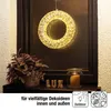 LED-Kranz mit Tauperlen, 1440L, φ30cm, warm-weiß, silber Produktbild-Vorschau 3