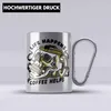 Trendation - Edelstahl Tasse Karabiner Totenkopf Produktbild-Vorschau 2