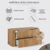 RODAN | Koupelnová Skříňka - 100 CM - Hnědý Mat - MDF - 2 Náhled obrázku produktu 3