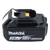 A black Makita 18V lithium-ion battery pack is shown against a white background. Produktbild-Vorschau
