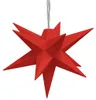 vidaXL, estrellas navideñas LED, 10 unidades, color rojo, Vista previa de la imagen del producto 5