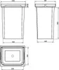 NABER Ersatzeimer / Kunststoff / Anthrazit / 10 Liter Produktbild-Vorschau 5