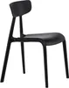 A black chair is shown against a white background. Podgląd zdjęcia produktu