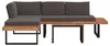 home24 Loungeset - 3-teilig - Akazie Massiv / Polyester Produktbild-Vorschau 6