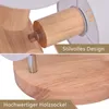 ZMH Deckenstrahler 3 Flammig Rund Holz LED Deckenlampe Produktbild-Vorschau 5