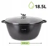 GARNEK DUŻY 18,5 L traditioneller MARMOR-KOCHTOPF DECKEL Produktbild-Vorschau 5