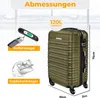 KESSER® Reisekoffer Hartschalen Koffer mit Zahlenschloss, Produktbild-Vorschau 2