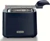 A dark blue Ariete toaster with a chrome rack extended. Produktbild-Vorschau