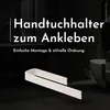 Bürstenking Handtuchhalter ohne Bohren – 33 cm – Produktbild-Vorschau 2