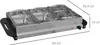 HOMCOM Scaldavivande da buffet 6,8 L, piastra riscaldante Anteprima dell’immagine prodotto 3