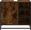 vidaXL Toaletná skrinka z dymového duba 65x33x60 cm Náhľad obrázku produktu 5