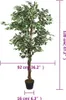 Ficus artificiel 630 feuilles 120 cm vert Voir les images du produit 5