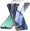 A clear protective phone case is shown, with a phone partially visible underneath. Produktbild-Vorschau